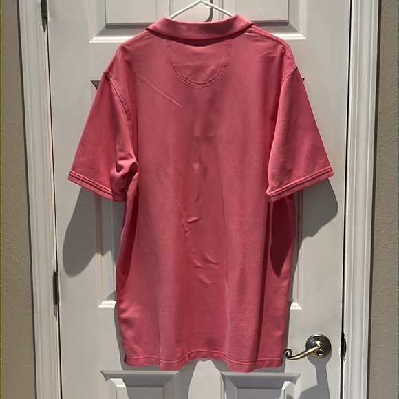 Men’s polo golf shirt- pinkish peach in color. One tiny pull inside near collar - Picture 6 of 6